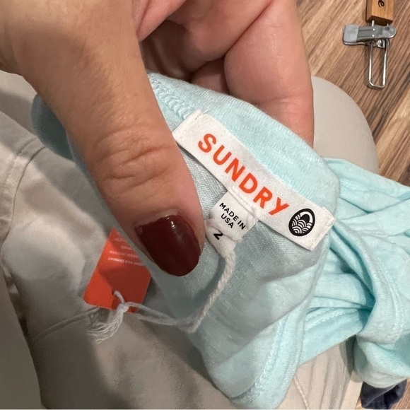 NWT SUNDRY Two Tone Tie Dye Maxi Dress - Picture 4 of 14